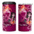 Breast Cancer New Zealand 4 in 1 Can Cooler Tumbler Maori Aotearoa Girl Pink Out