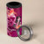 Breast Cancer New Zealand 4 in 1 Can Cooler Tumbler Maori Aotearoa Girl Pink Out