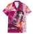 Breast Cancer New Zealand Family Matching Long Sleeve Bodycon Dress and Hawaiian Shirt Maori Aotearoa Girl Pink Out