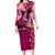 Breast Cancer New Zealand Family Matching Long Sleeve Bodycon Dress and Hawaiian Shirt Maori Aotearoa Girl Pink Out