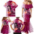 Breast Cancer New Zealand Family Matching Mermaid Dress and Hawaiian Shirt Maori Aotearoa Girl Pink Out