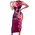 Breast Cancer New Zealand Family Matching Short Sleeve Bodycon Dress and Hawaiian Shirt Maori Aotearoa Girl Pink Out