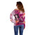 Breast Cancer New Zealand Off Shoulder Sweater Maori Aotearoa Girl Pink Out