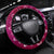 Breast Cancer New Zealand Steering Wheel Cover Maori Aotearoa Girl Pink Out