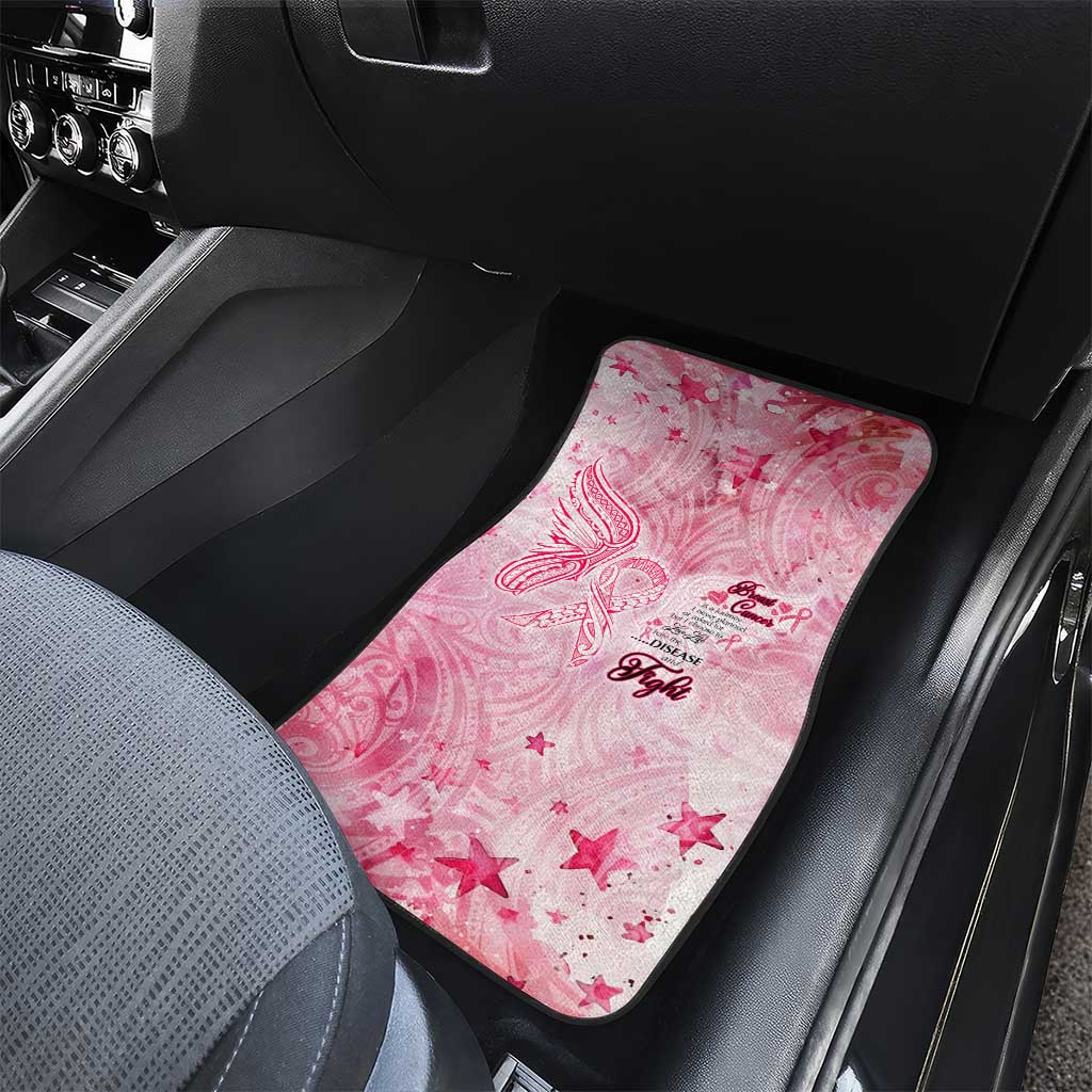 Breast Cancer Awareness Month Car Mats Butterfly Polynesia Watercolor Pink DT02 - Polynesian Pride
