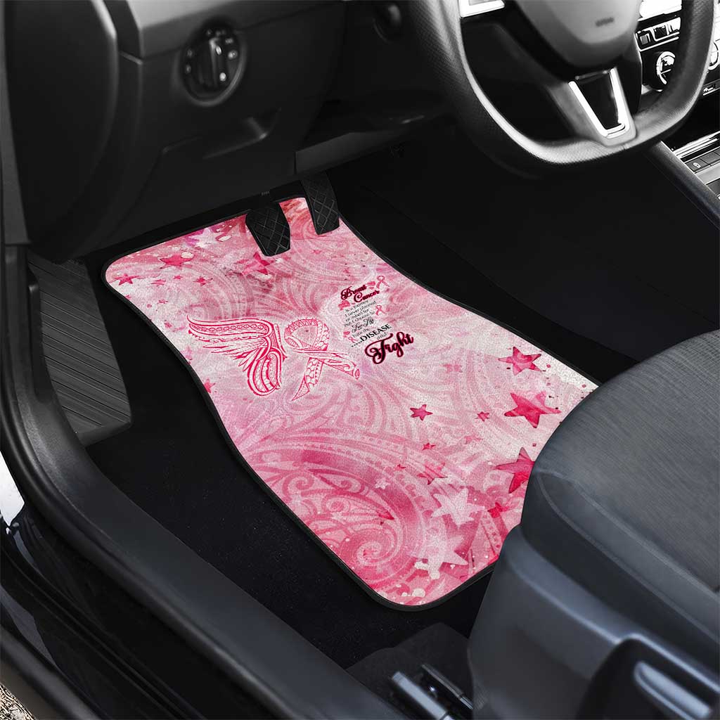 Breast Cancer Awareness Month Car Mats Butterfly Polynesia Watercolor Pink DT02 - Polynesian Pride