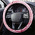 Breast Cancer Awareness Month Steering Wheel Cover Butterfly Polynesia Watercolor Pink