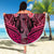 Breast Cancer Warrior Beach Blanket Angel Wings Polynesian Pattern