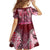 Breast Cancer Warrior Family Matching Off Shoulder Short Dress and Hawaiian Shirt Angel Wings Polynesian Pattern