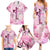 Breast Cancer Polynesian Family Matching Summer Maxi Dress and Hawaiian Shirt I Can Do All Things Through Christ