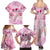 Breast Cancer Polynesian Family Matching Summer Maxi Dress and Hawaiian Shirt I Can Do All Things Through Christ