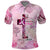 Breast Cancer Polynesian Polo Shirt I Can Do All Things Through Christ