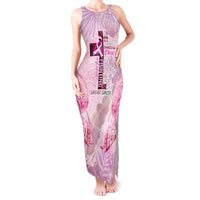 Breast Cancer Polynesian Tank Maxi Dress I Can Do All Things Through Christ DT02 Women Pink - Polynesian Pride