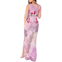Breast Cancer Polynesian Tank Maxi Dress I Can Do All Things Through Christ DT02 - Polynesian Pride