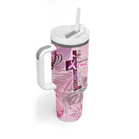 Breast Cancer Polynesian Tumbler With Handle I Can Do All Things Through Christ DT02 - Polynesian Pride