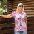 Breast Cancer Polynesian Women Polo Shirt I Can Do All Things Through Christ