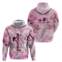 Breast Cancer Polynesian Zip Hoodie I Can Do All Things Through Christ DT02 - Polynesian Pride