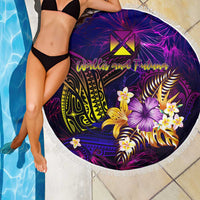 Wallis and Futuna Beach Blanket Whale Hibiscus Polynesian DT02 - Polynesian Pride