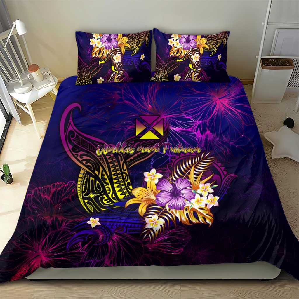 Wallis and Futuna Bedding Set Whale Hibiscus Polynesian DT02 - Polynesian Pride