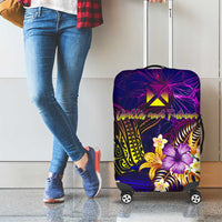 Wallis and Futuna Luggage Cover Whale Hibiscus Polynesian DT02 - Polynesian Pride