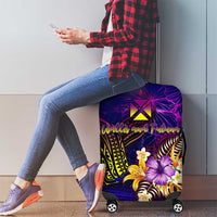 Wallis and Futuna Luggage Cover Whale Hibiscus Polynesian DT02 - Polynesian Pride