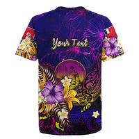 Wallis and Futuna Rugby Jersey Whale Hibiscus Polynesian DT02 - Polynesian Pride