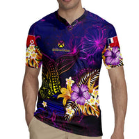 Wallis and Futuna Rugby Jersey Whale Hibiscus Polynesian DT02 - Polynesian Pride