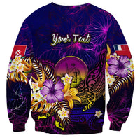 Wallis and Futuna Sweatshirt Whale Hibiscus Polynesian DT02 - Polynesian Pride