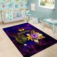 New Caledonia Area Rug Whale Hibiscus Polynesian DT02 - Polynesian Pride