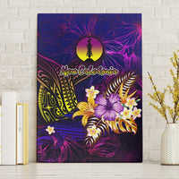 New Caledonia Canvas Wall Art Whale Hibiscus Polynesian DT02 Without Frame Purple - Polynesian Pride