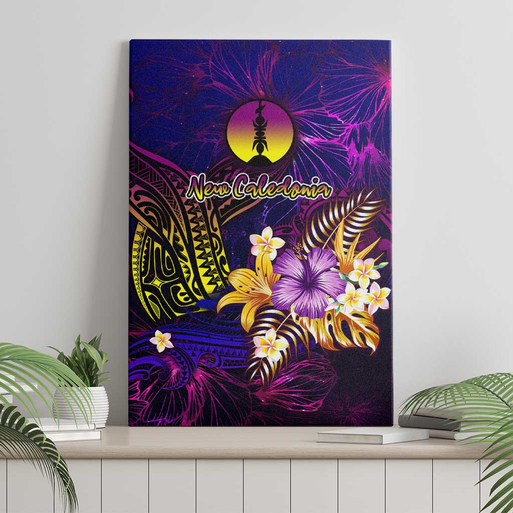 New Caledonia Canvas Wall Art Whale Hibiscus Polynesian DT02 - Polynesian Pride