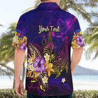 New Caledonia Hawaiian Shirt Whale Hibiscus Polynesian DT02 - Polynesian Pride