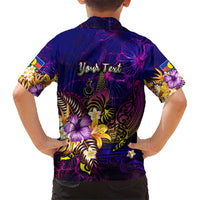 New Caledonia Kid Hawaiian Shirt Whale Hibiscus Polynesian DT02 - Polynesian Pride