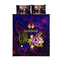 New Caledonia Quilt Bed Set Whale Hibiscus Polynesian DT02 - Polynesian Pride