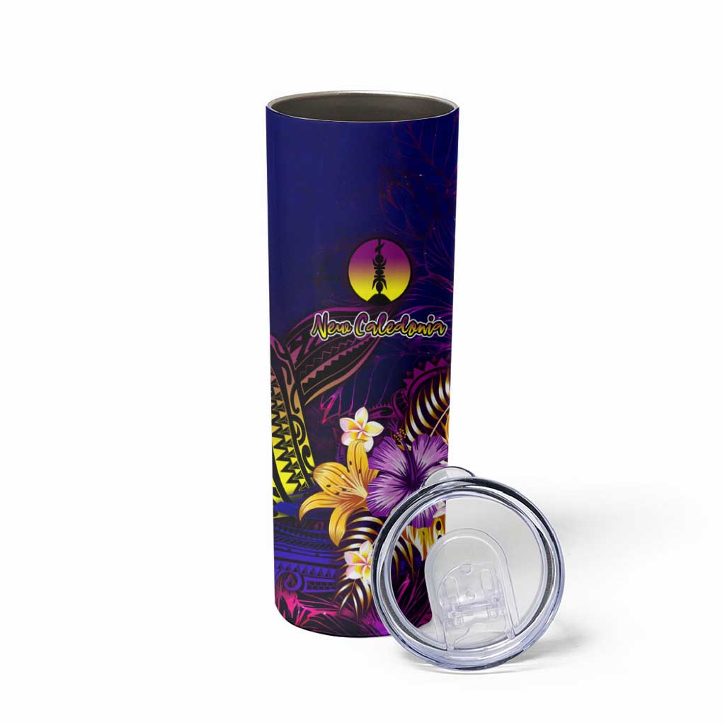 New Caledonia Skinny Tumbler Whale Hibiscus Polynesian DT02 - Polynesian Pride