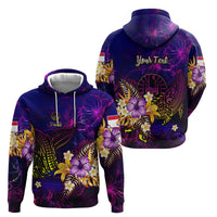Tahiti French Polynesia Hoodie Whale Hibiscus Polynesian DT02 - Polynesian Pride