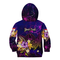 Tahiti French Polynesia Kid Hoodie Whale Hibiscus Polynesian DT02 - Polynesian Pride