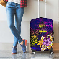Tahiti French Polynesia Luggage Cover Whale Hibiscus Polynesian DT02 - Polynesian Pride