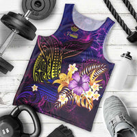 Tahiti French Polynesia Men Tank Top Whale Hibiscus Polynesian DT02 - Polynesian Pride
