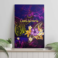 Cook Islands Canvas Wall Art Whale Hibiscus Polynesian DT02 - Polynesian Pride