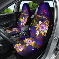 Cook Islands Car Seat Cover Whale Hibiscus Polynesian DT02 - Polynesian Pride