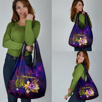 Cook Islands Grocery Bag Whale Hibiscus Polynesian DT02 - Polynesian Pride