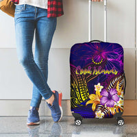 Cook Islands Luggage Cover Whale Hibiscus Polynesian DT02 - Polynesian Pride