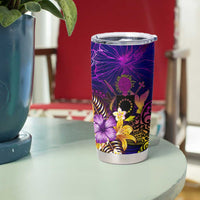Cook Islands Tumbler Cup Whale Hibiscus Polynesian DT02 - Polynesian Pride