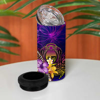 Nauru 4 in 1 Can Cooler Tumbler Whale Hibiscus Polynesian DT02 - Polynesian Pride