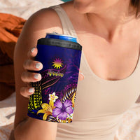 Nauru 4 in 1 Can Cooler Tumbler Whale Hibiscus Polynesian DT02 - Polynesian Pride
