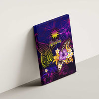 Nauru Canvas Wall Art Whale Hibiscus Polynesian DT02 - Polynesian Pride
