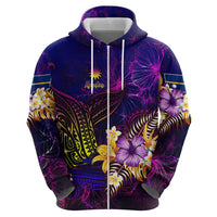 Nauru Hoodie Whale Hibiscus Polynesian DT02 - Polynesian Pride