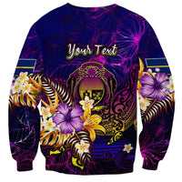 Nauru Sweatshirt Whale Hibiscus Polynesian DT02 - Polynesian Pride