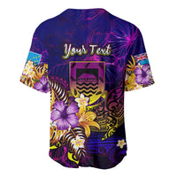 Tuvalu Baseball Jersey Whale Hibiscus Polynesian DT02 - Polynesian Pride